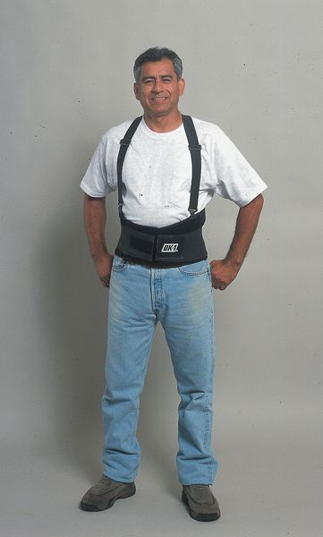 Back Support W/Suspenders, Contoured, XL