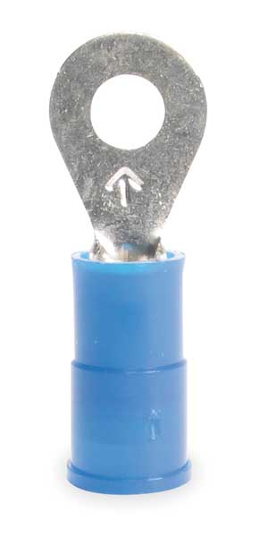 16-14 AWG Nylon Ring Terminal #8 Stud PK100