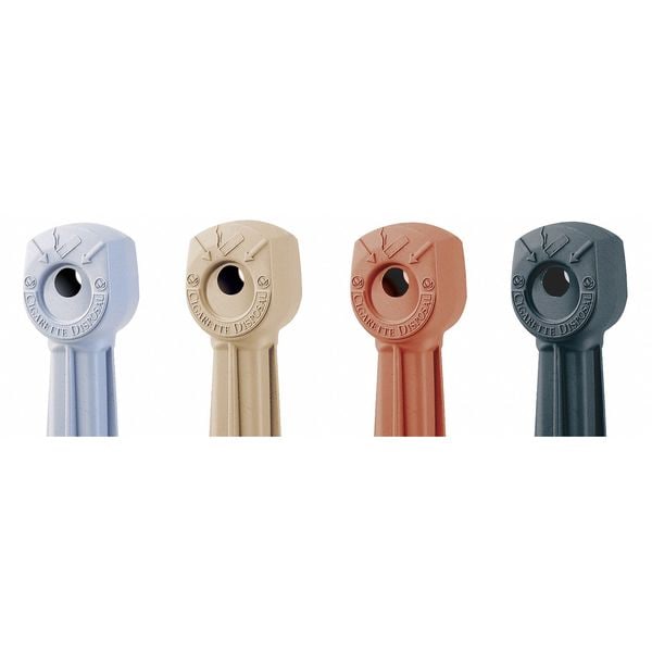 1 Gal. Smokers Cease-Fire Cigarette Receptacle, Black