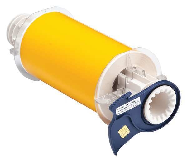 Label Tape Cartridge, Yellow, Labels/Roll: Continuous