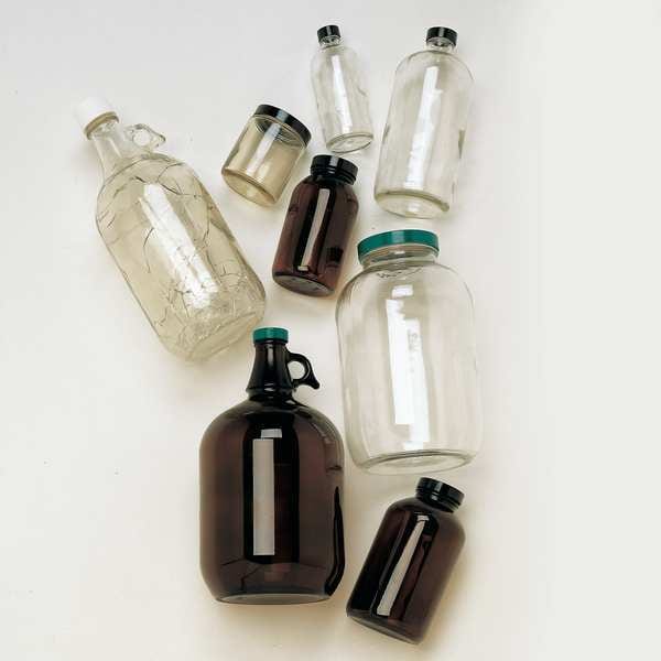 Bottle Safety Coated 8 Oz Amber, PK24