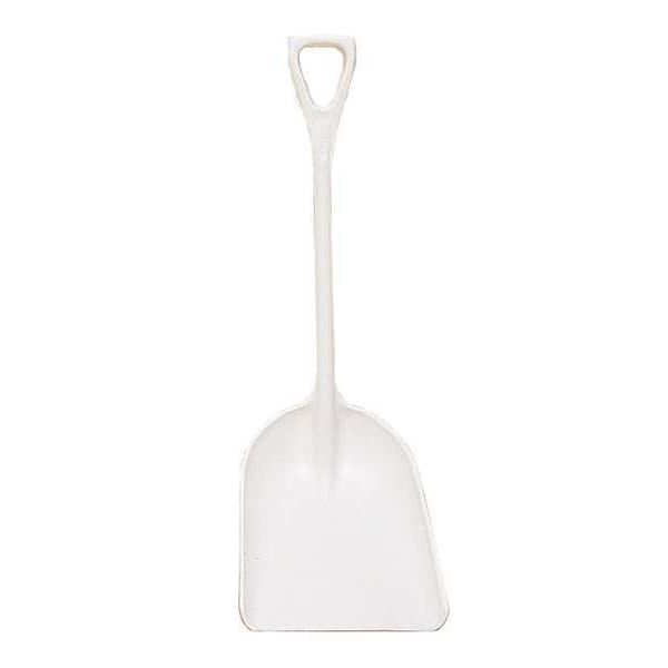 Hygienic Shovel, White, 14 x 17 In, 42 In L