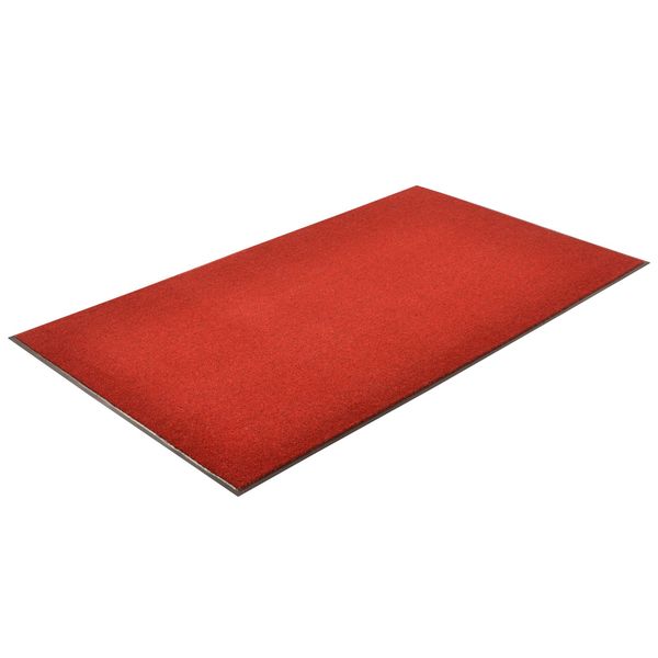 Entrance Mat, Red/Black, 4 ft. W x 6 ft. L