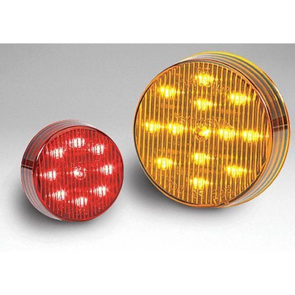 Clearance Light, LED, Amber, 2-1/2 In Dia