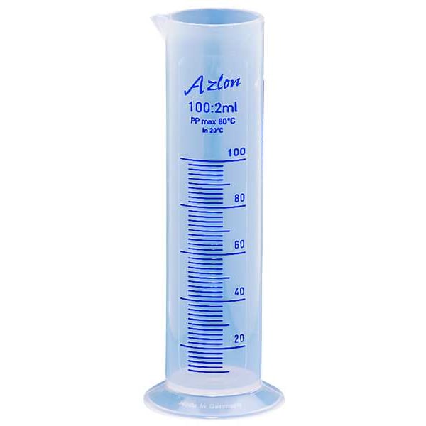 Graduated Cylinder, 250mL, Polypropylene