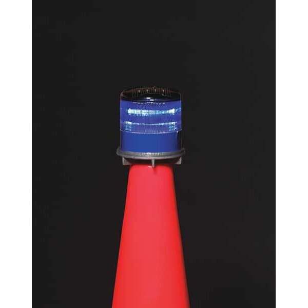 Warning Light, (4) LED, Blue, Solar NiMH