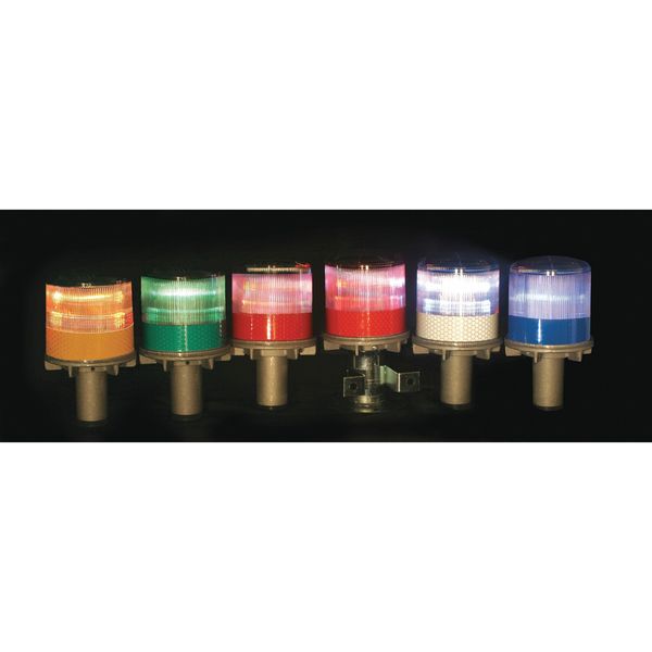 Warning Light, (4) LED, Green, Solar NiMH