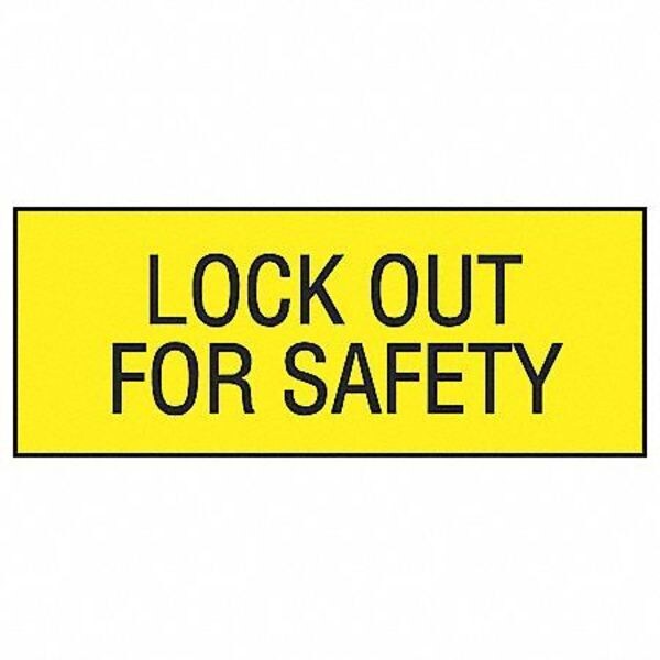 Lockout Label, 2-1/4 In. H, PK2, PVS0204C178Y