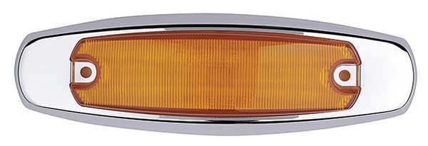 Clearance Light, LED, Amber, Oval, 6-1/4 L