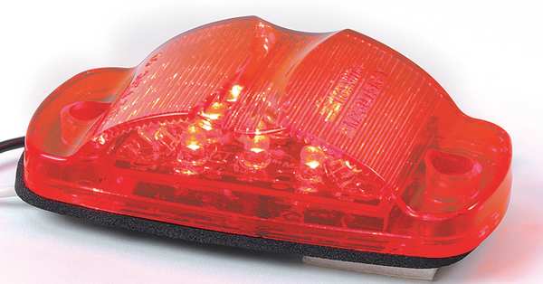 Clearance Light, LED, Red, Surface, Oval, 4 L