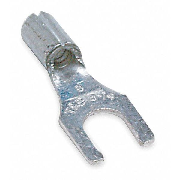 12-10 AWG Non-Insulated Locking Fork Terminal 1/4