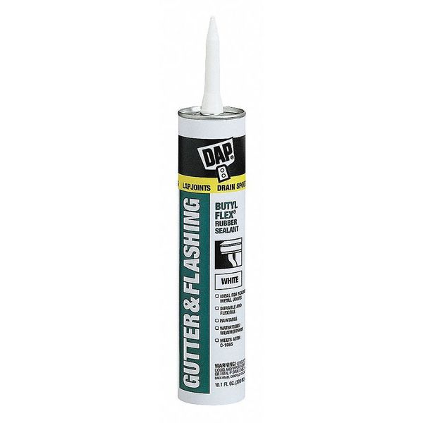 Gutter & Flashing Sealant, 10.1 oz, Cartridge, Aluminum Gray