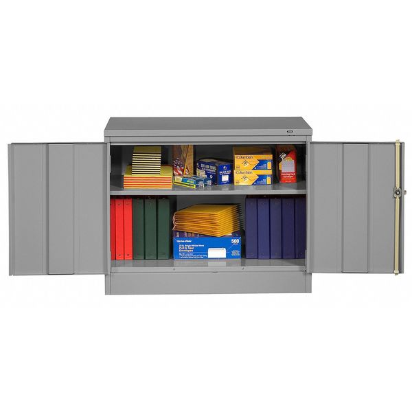 24 ga. ga. Carbon Steel Storage Cabinet, 36 in W, 30 in H, Stationary