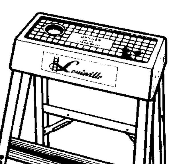 Fiberglass Stepladder, 5 ft Ladder Ht, 4 Steps, 300 lb, 35 1/8 in Base Spread, 21 5/8 in Bottom W