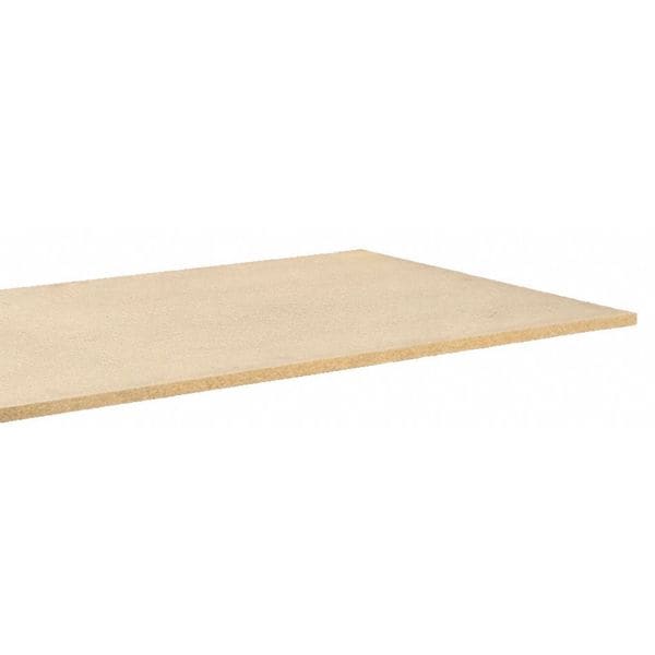 Decking, Particle Board, 48 in W, 24 in D, natural, Unfinished Finish