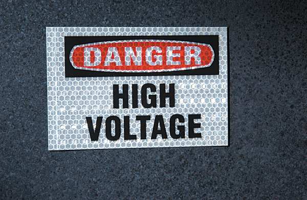 Danger Label, Electrical Hazard, PK8, 21000LS