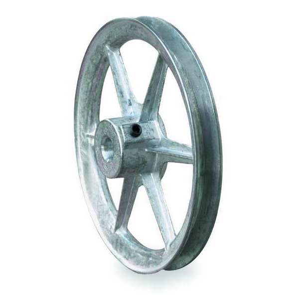 1 in Fixed Bore 1 Groove Standard V-Belt Pulley 6 in OD
