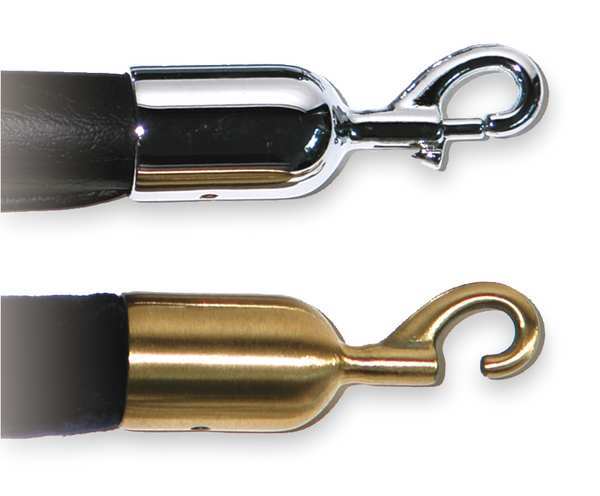 Post Rope Snap End, Polished Brass