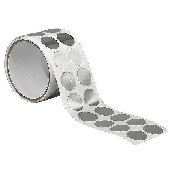 Foil Tape, 1 In., Shiny Silver, PK250