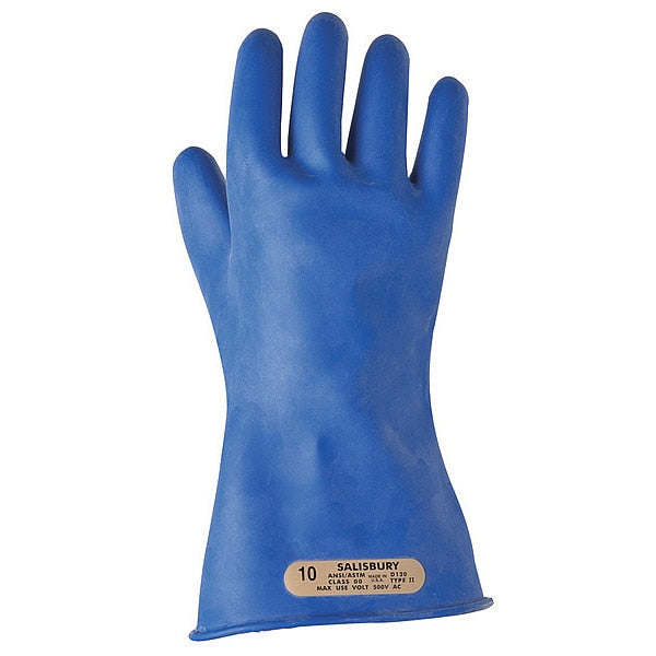 Electrical Gloves, Class 00, Blue, Sz 10, PR