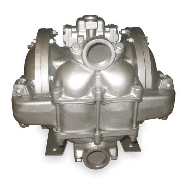 Double Diaphragm Pump, Aluminum, Air Operated, Santoprene, 105 GPM