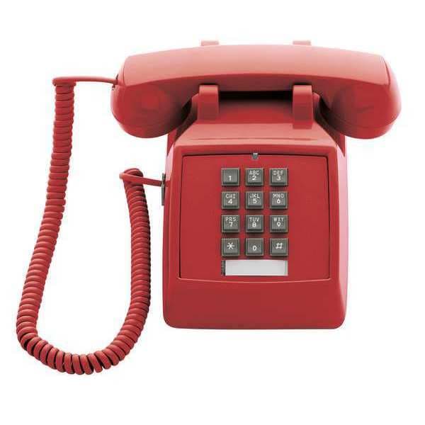 Standard Desk Phone, Red