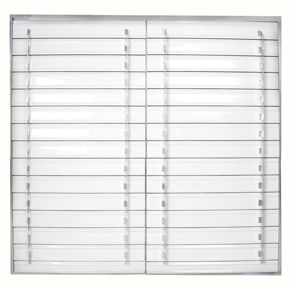 54 in Backdraft Damper / Wall Shutter, 54-1/2 in x 54-1/2 in