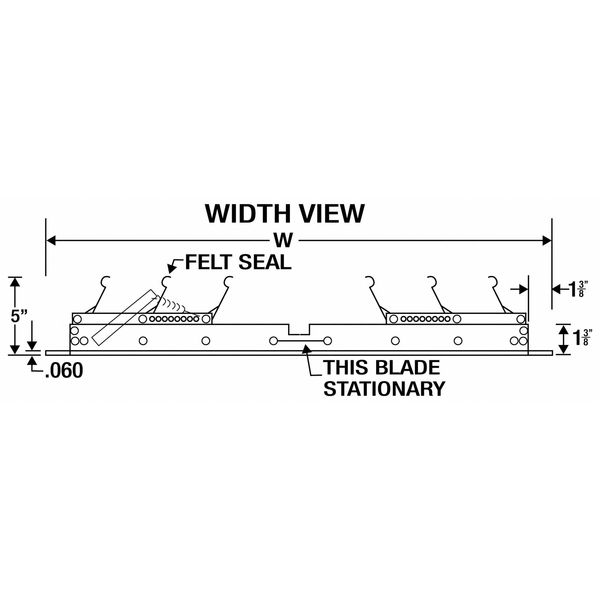 36 in Whole House Fan Economy Ceiling Truss Shutter / Ceiling Shutter