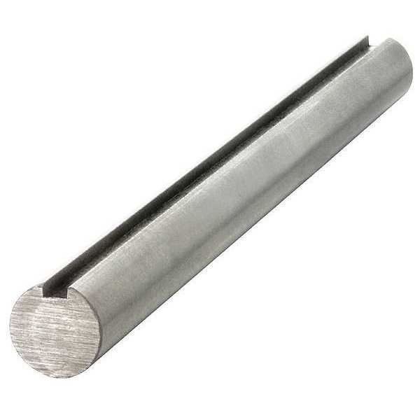 Keyed Shaft, Dia. 3/8 In, 3 In L, 316 SS