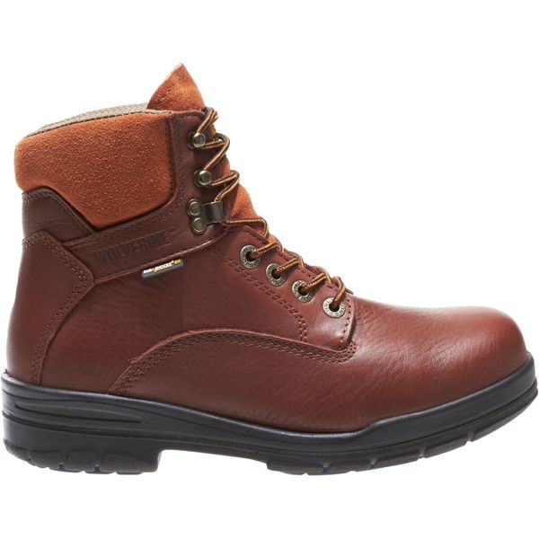 Size 10-1/2 Men's 6 in Work Boot Steel Work Boot, Brown