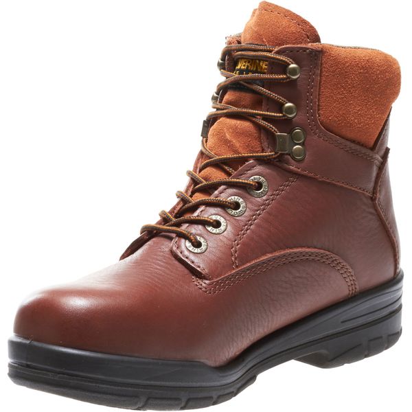 Size 10-1/2 Men's 6 in Work Boot Steel Work Boot, Brown