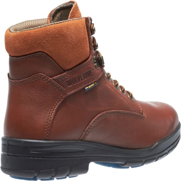 Size 10-1/2 Men's 6 in Work Boot Steel Work Boot, Brown