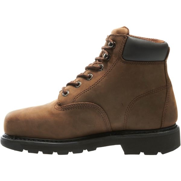 Size 10-1/2 Men's 6 in Work Boot Steel Work Boot, Brown