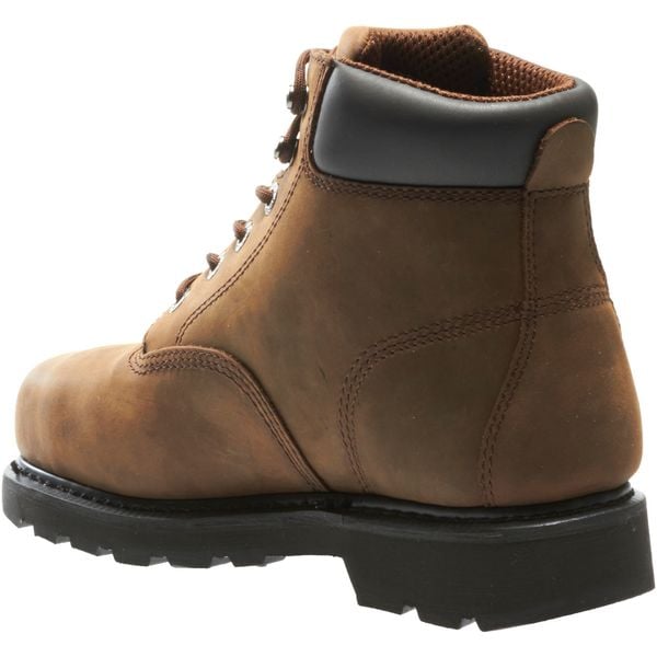 Size 13W Men's 6 in Work Boot Steel Work Boot, Brown