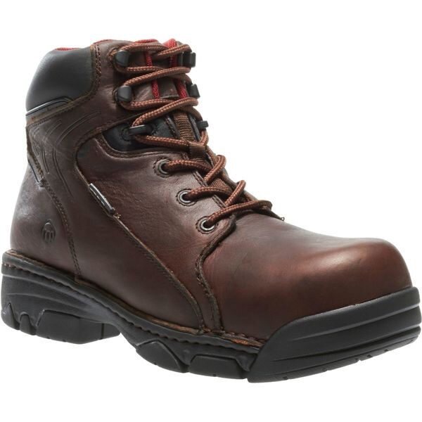 Size 8 Men's 6 in Work Boot Composite Work Boot, Brown