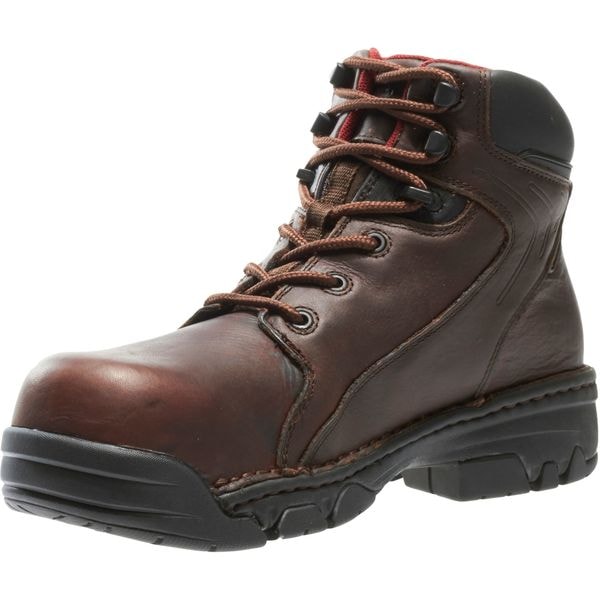 Size 8 Men's 6 in Work Boot Composite Work Boot, Brown