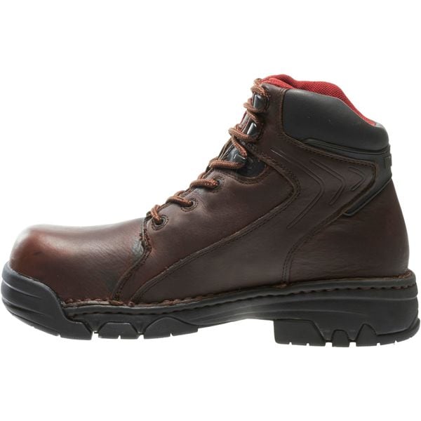 Size 8 Men's 6 in Work Boot Composite Work Boot, Brown