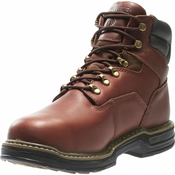 Size 8 Men's 6 in Work Boot Steel Work Boot, Brown