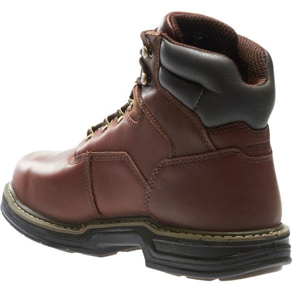 Size 8 Men's 6 in Work Boot Steel Work Boot, Brown