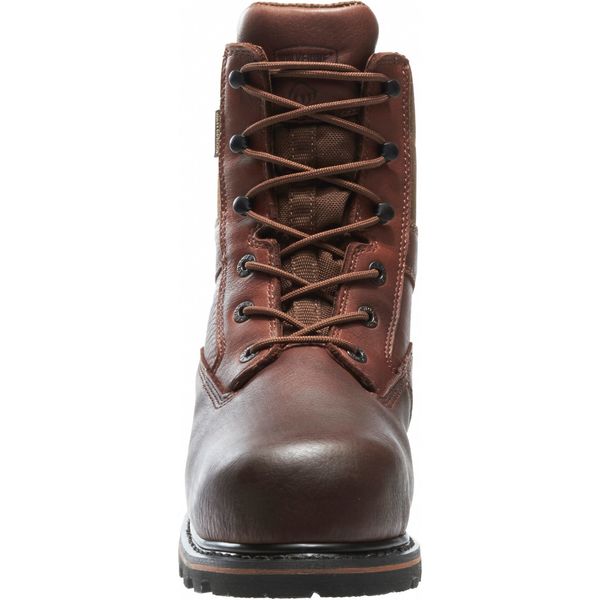 Size 10 Men's 8 in Work Boot Composite Work Boot, Brown/Dark Brown