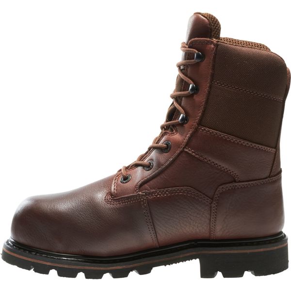 Size 10 Men's 8 in Work Boot Composite Work Boot, Brown/Dark Brown