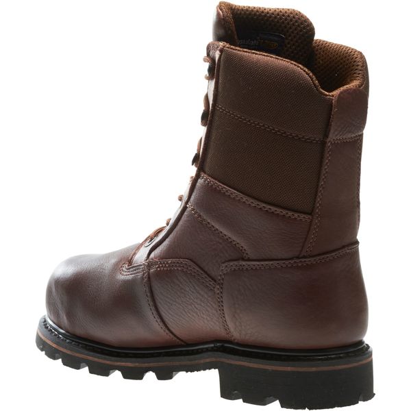 Size 10 Men's 8 in Work Boot Composite Work Boot, Brown/Dark Brown