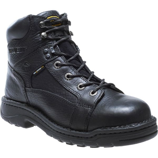 Size 11 Men's 6 in Work Boot Steel Work Boots, Black