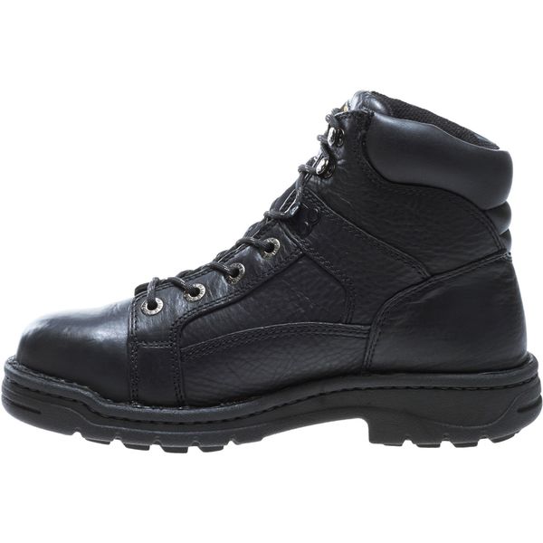 Size 7 Men's 6 in Work Boot Steel Work Boots, Black