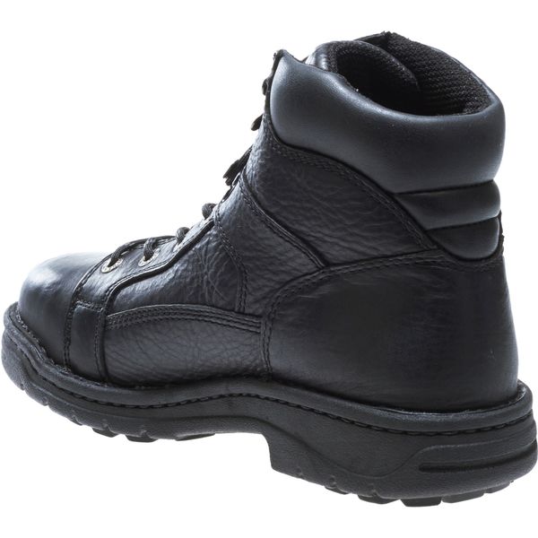 Size 7 Men's 6 in Work Boot Steel Work Boots, Black