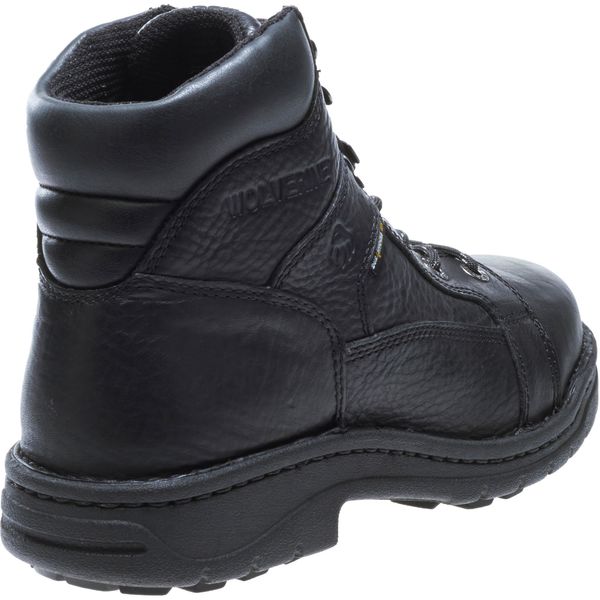 Size 7 Men's 6 in Work Boot Steel Work Boots, Black