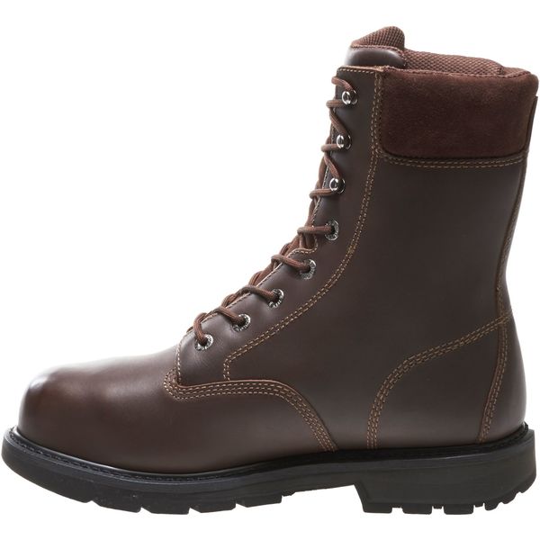 Size 9-1/2 Men's 8 in Work Boot Steel Work Boot, Brown