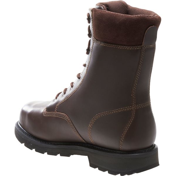 Size 9-1/2 Men's 8 in Work Boot Steel Work Boot, Brown