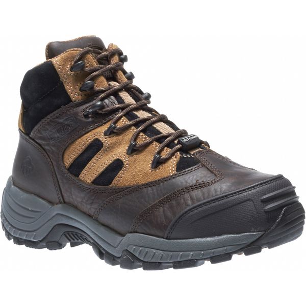 Size 10 Men's Hiker Boot Composite Work Boot, Brown/Black