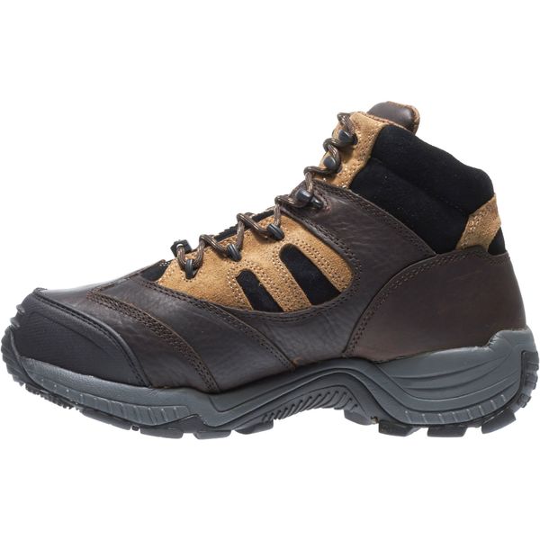 Size 10 Men's Hiker Boot Composite Work Boot, Brown/Black